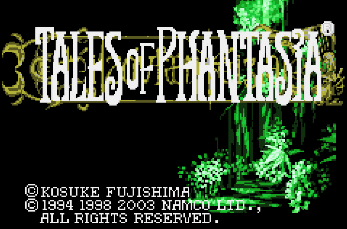 Tales of Phantasia Title Screen
